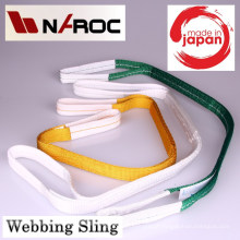 Cinto de cintura para elevação de bagagem. Fabricado por Naroc Rope Tech. Feito no Japão (cinto de nylon com fivela de plástico)